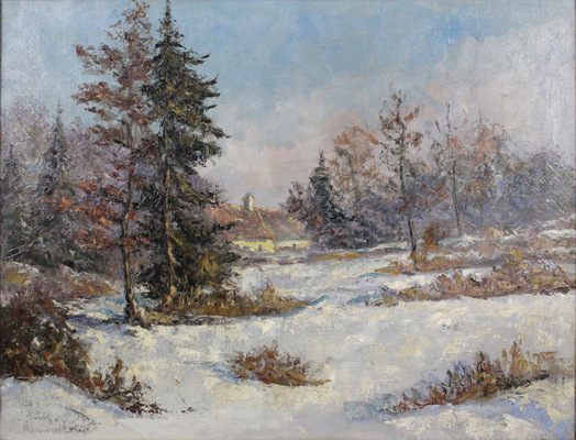 Ренварт Ойген Франц. Зимний пейзаж